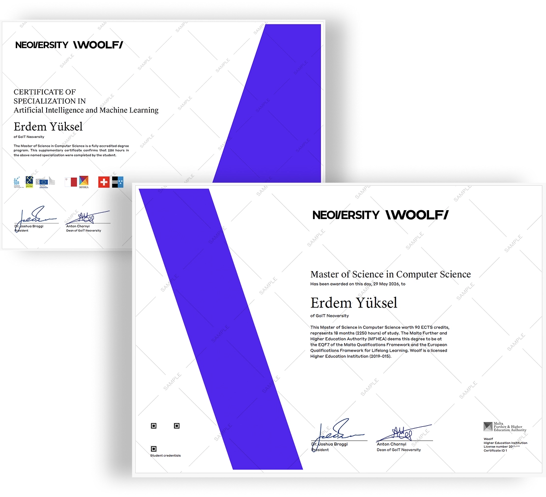 Sadece Bir Sertifika Değil, <br>Uluslararası Çapta Tanınan Yüksek Lisans Diploması